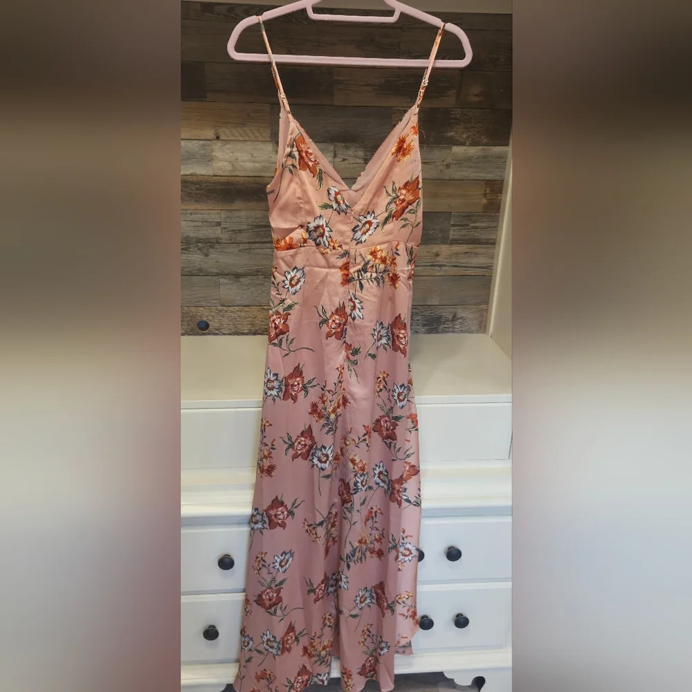 Lulus Floret Studios Mauve Floral Spaghetti Strap High- Low Sundress - Picture 10 of 10